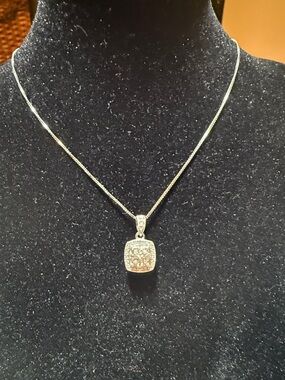 JCPenney Natural Diamonds in 925 Sterling Silver Necklace